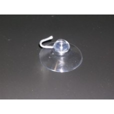 Zuignap transparant diameter 40 mm met haak, prijs en verpakking per 100 stuks Td13030040